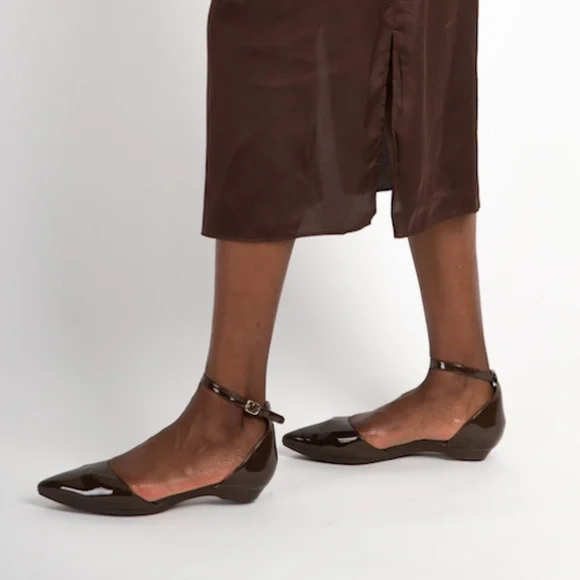 CONVERTIBLE HEEL - Pashion 1.0 Cocoa Patent D'Orsay (4" Block) - Picture 4 of 4